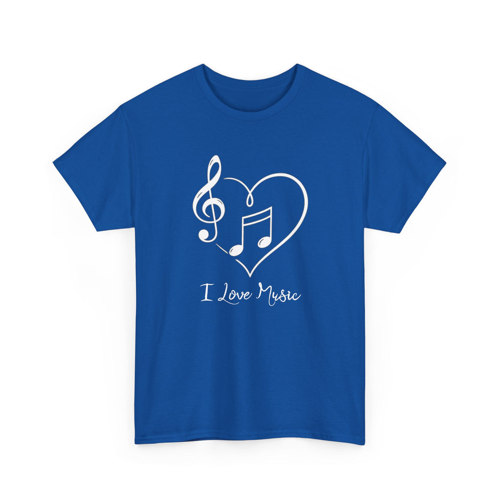 I Love Music | T-Shirt | Royal Blue
