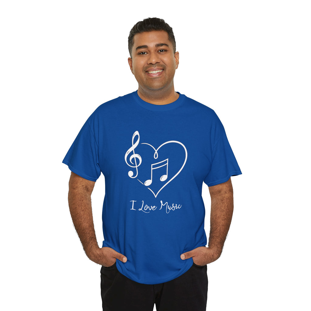 I Love Music | T-Shirt | Royal Blue