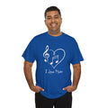 I Love Music | T-Shirt | Royal Blue