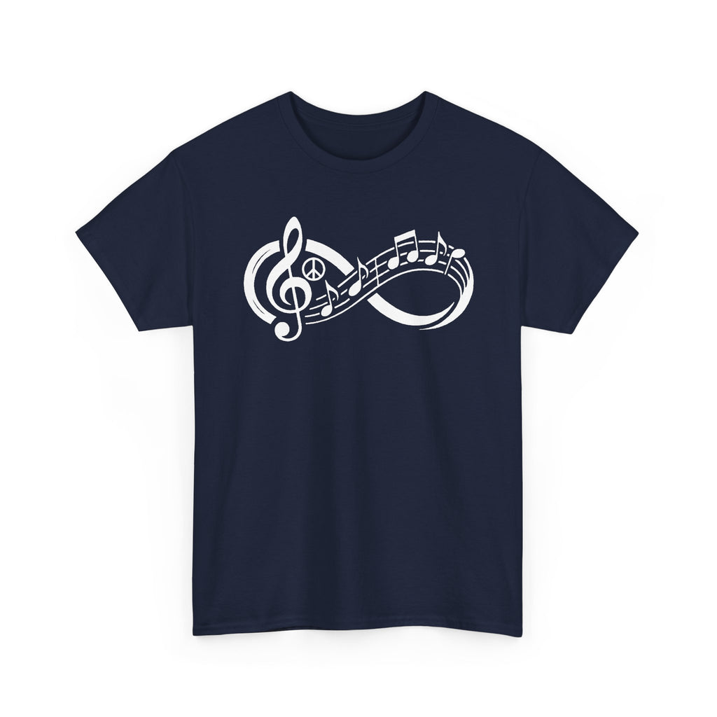 Infinite Peace Music | Unisex T-Shirt | Navy Blue Tee