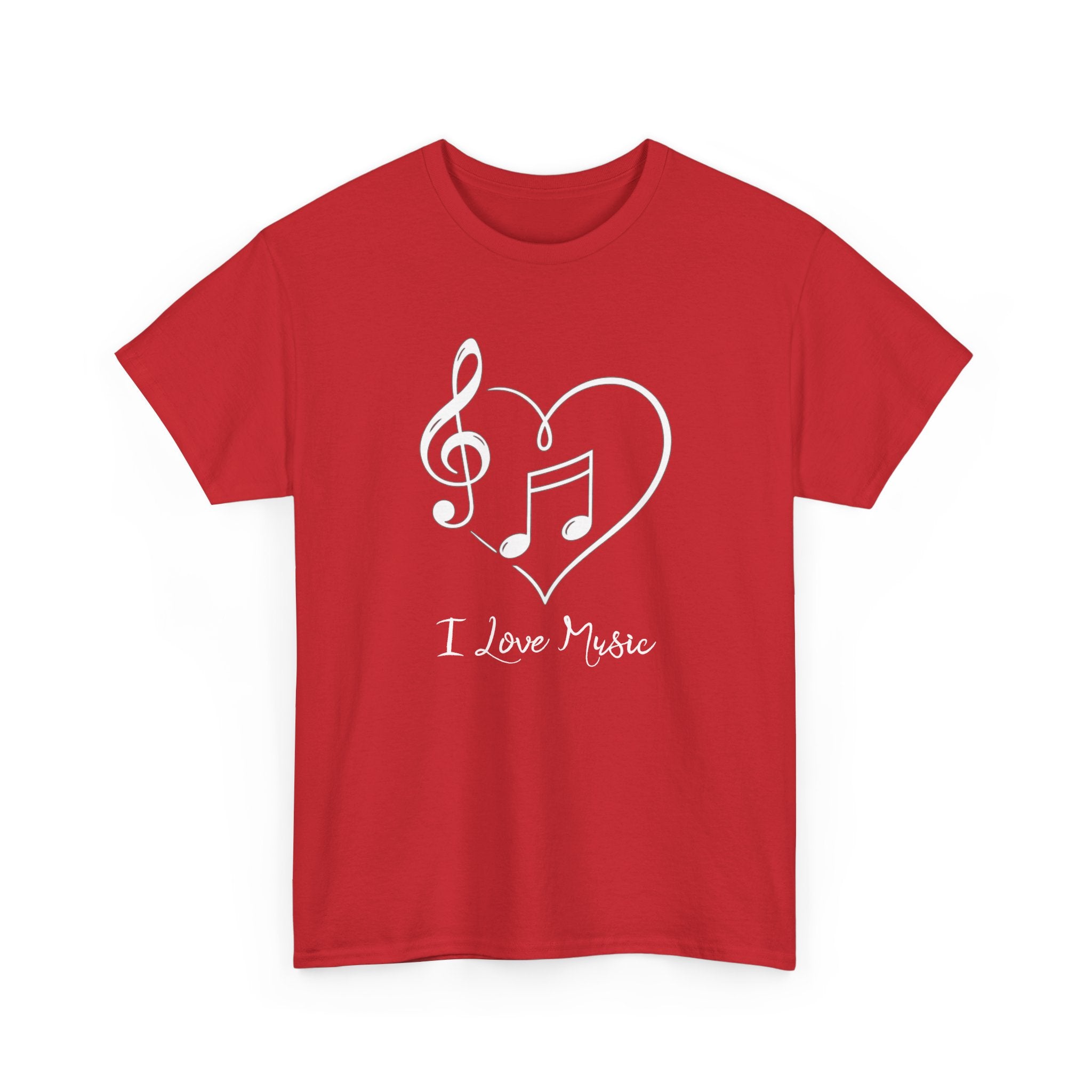 I Love Music | T-Shirt | Red