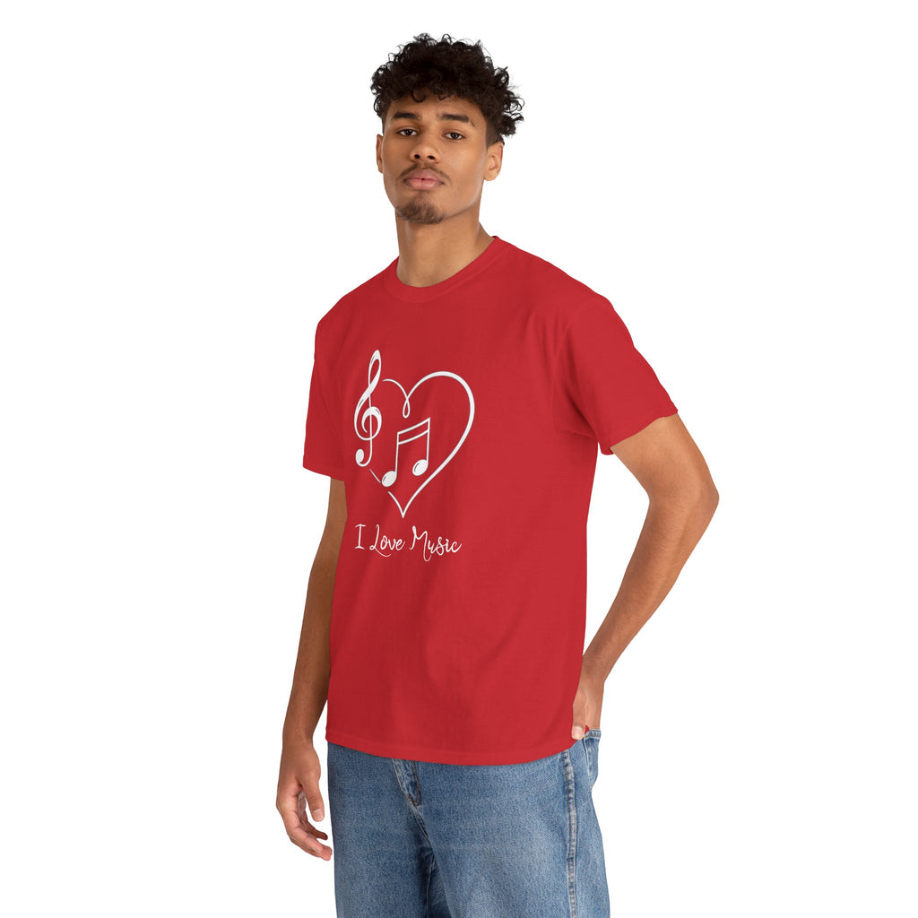 I Love Music | T-Shirt | Red