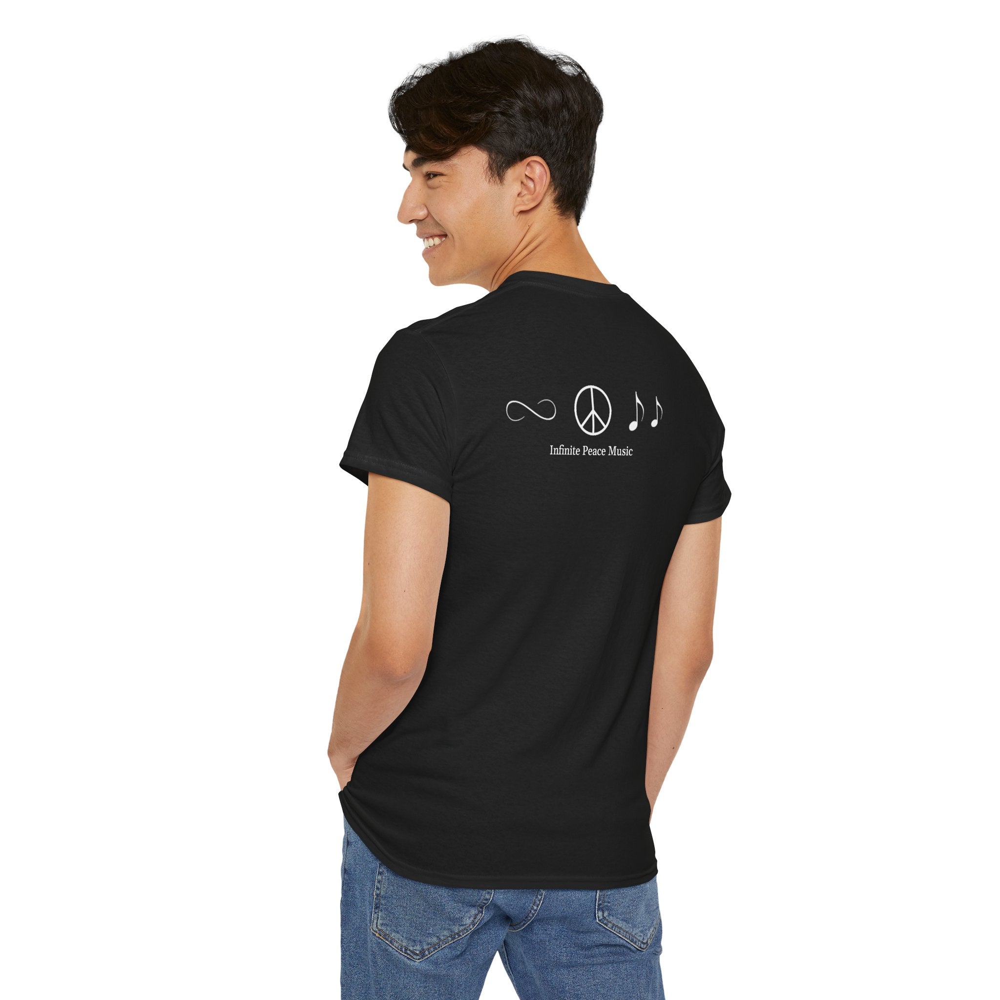 Music Is My Compass T‑Shirt — Campfire Guitar Graphic Tee