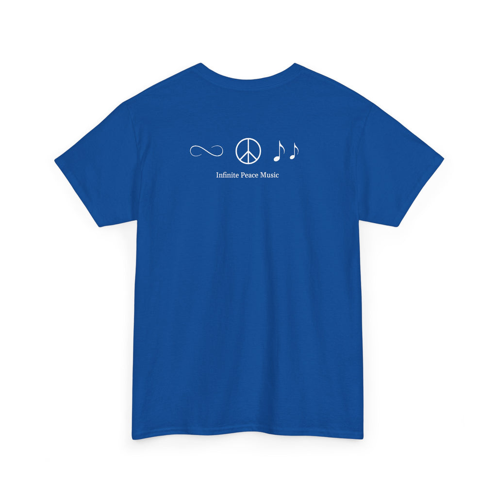Music With Heart | Unisex T‑Shirt | Music Heart Graphic | Blue Tee