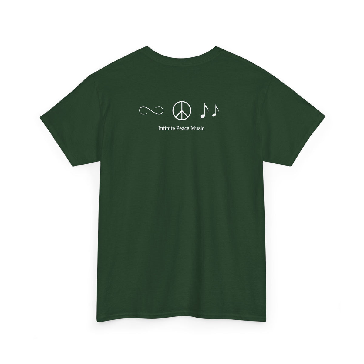 Music Is My Compass | Unisex T‑Shirt | Campfire Guitar Graphic | Green Tee
