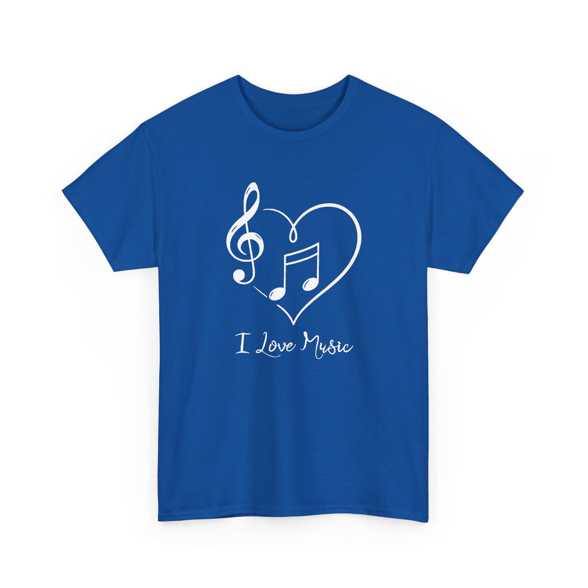 I Love Music | Unisex T-Shirt | Royal Blue Tee