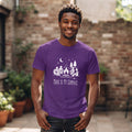 Music Is My Compass | Unisex T‑Shirt | Campfire Guitar Graphic | Purple Tee