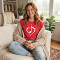 Music With Heart | Unisex T‑Shirt | Music Heart Graphic | Red Tee