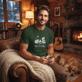 Music Is My Compass | Unisex T‑Shirt | Campfire Guitar Graphic | Green Tee
